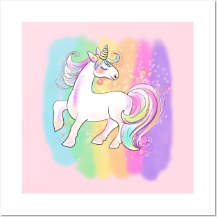 Fantasy fairy unicorn Posters and Art